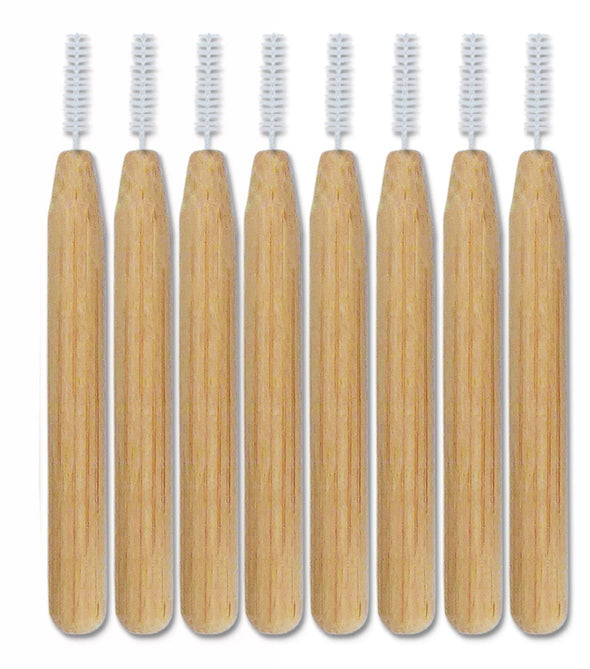 Bamboo brow brush, micro brow brush, nano brush, applicator, sustainable beauty products.